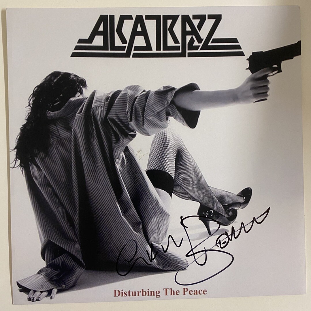 Graham Bonnet (Alcatrazz)   *HAND SIGNED*   12x12 photo -  Disturbing The Peace