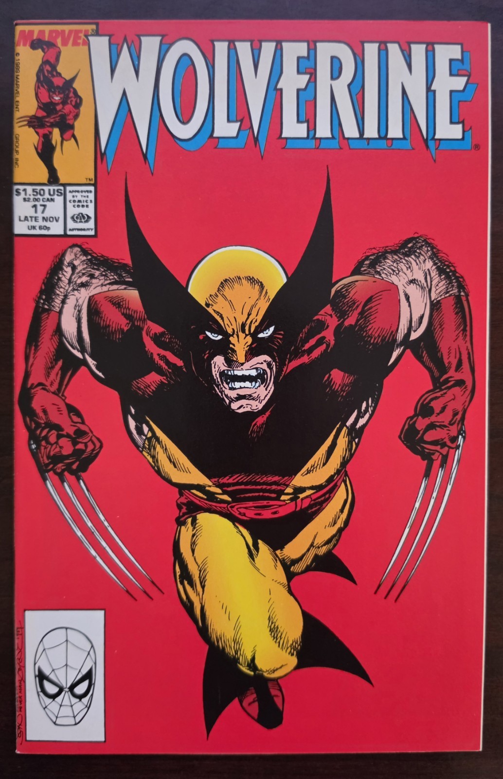 Wolverine #17 FN Byrne Classic (Marvel Comics Late November 1989)