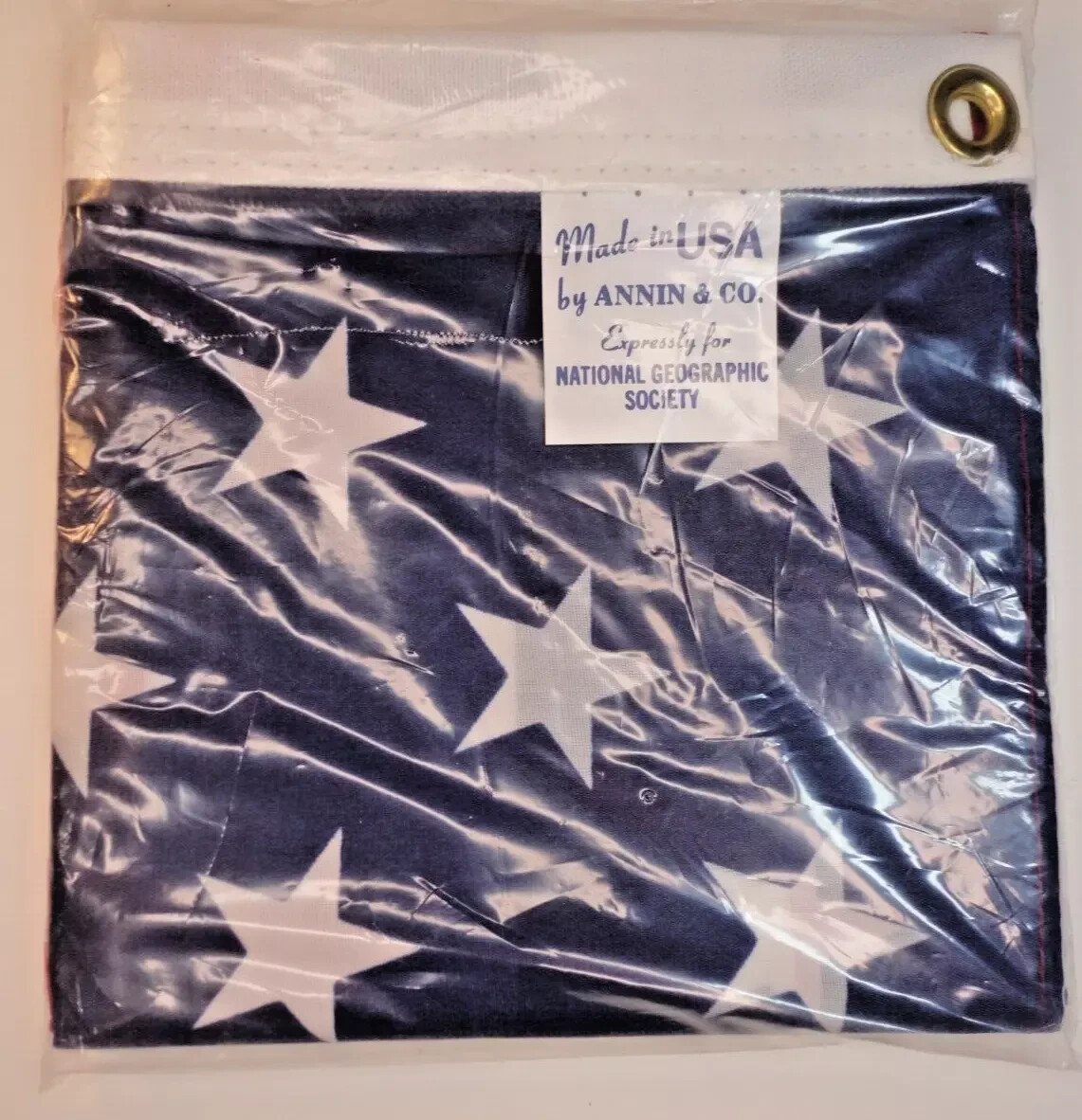 Annin American Flag Made in USA for National Geographic Soc Sealed R5 