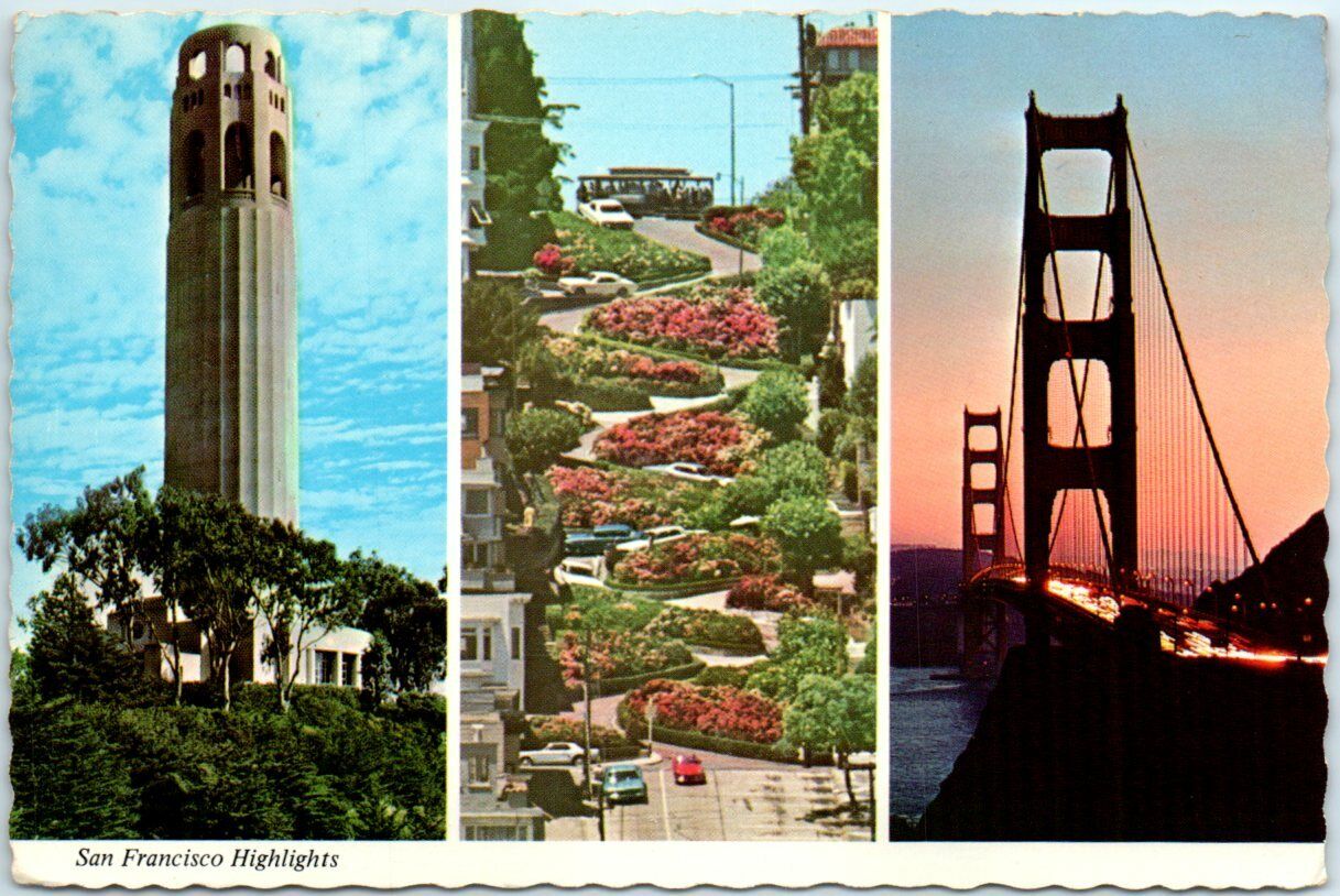 Coit Tower, the Crookedest Street and the Golden Gate Bridge - San Francisco, CA