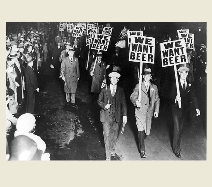 1931 Prohibition Protest PHOTO We Want Beer, New Jersey Liquor Rally Labor Union