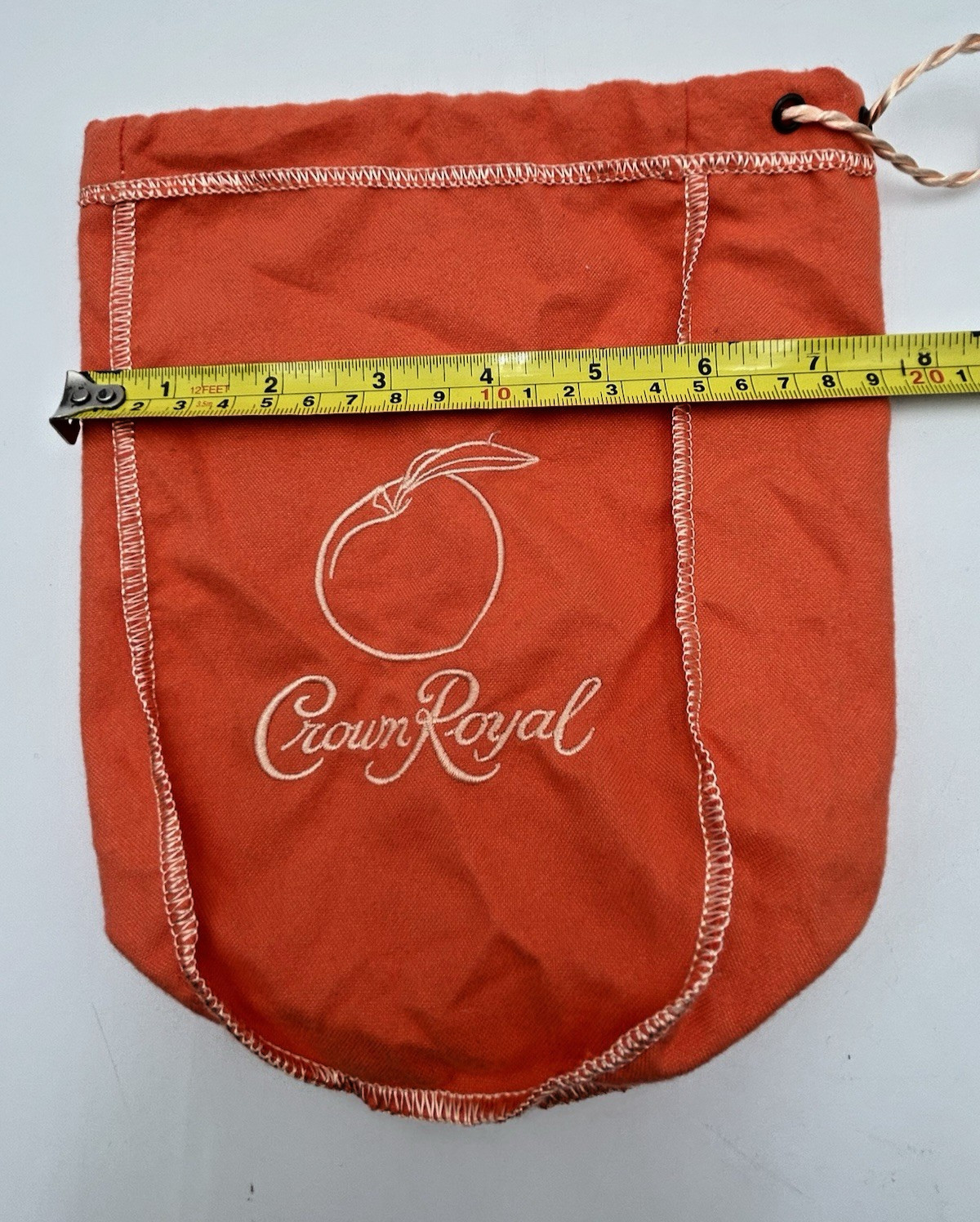 Lot of 2 Crown Royal 750ml All Peach Bags With Logo 9