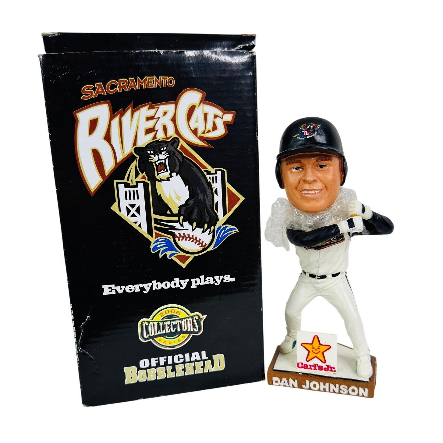 Sacramento River Cats Dan Johnson Bobblehead 2006 Series Carls Jr