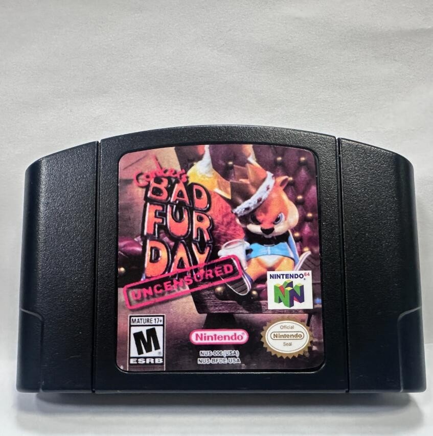 N64 Game Card Conker's Bad Furday (Uncensored)