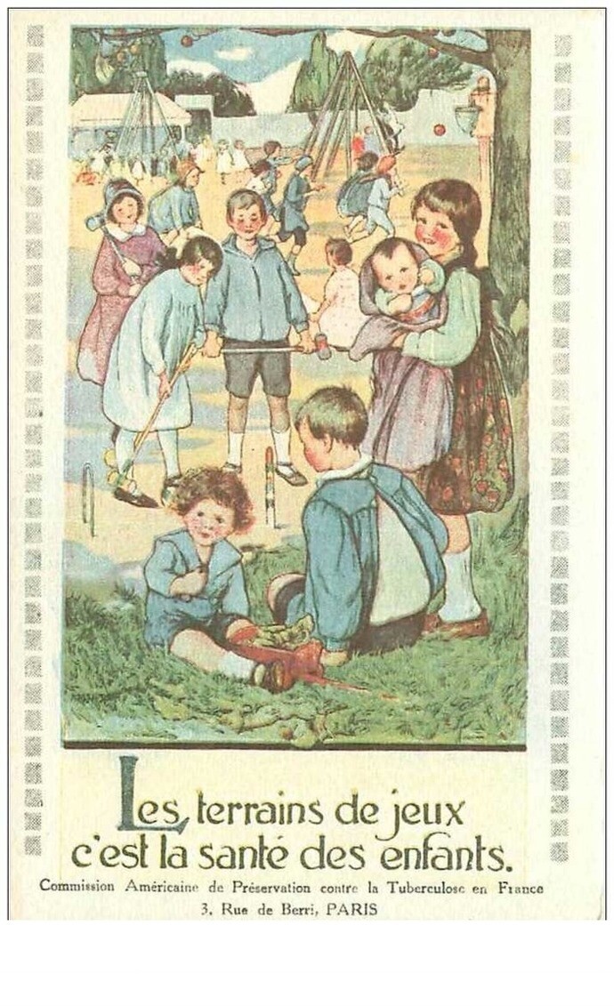Illustrators No. 13149. The Playgrounds Are The Health Of Children. Crockett