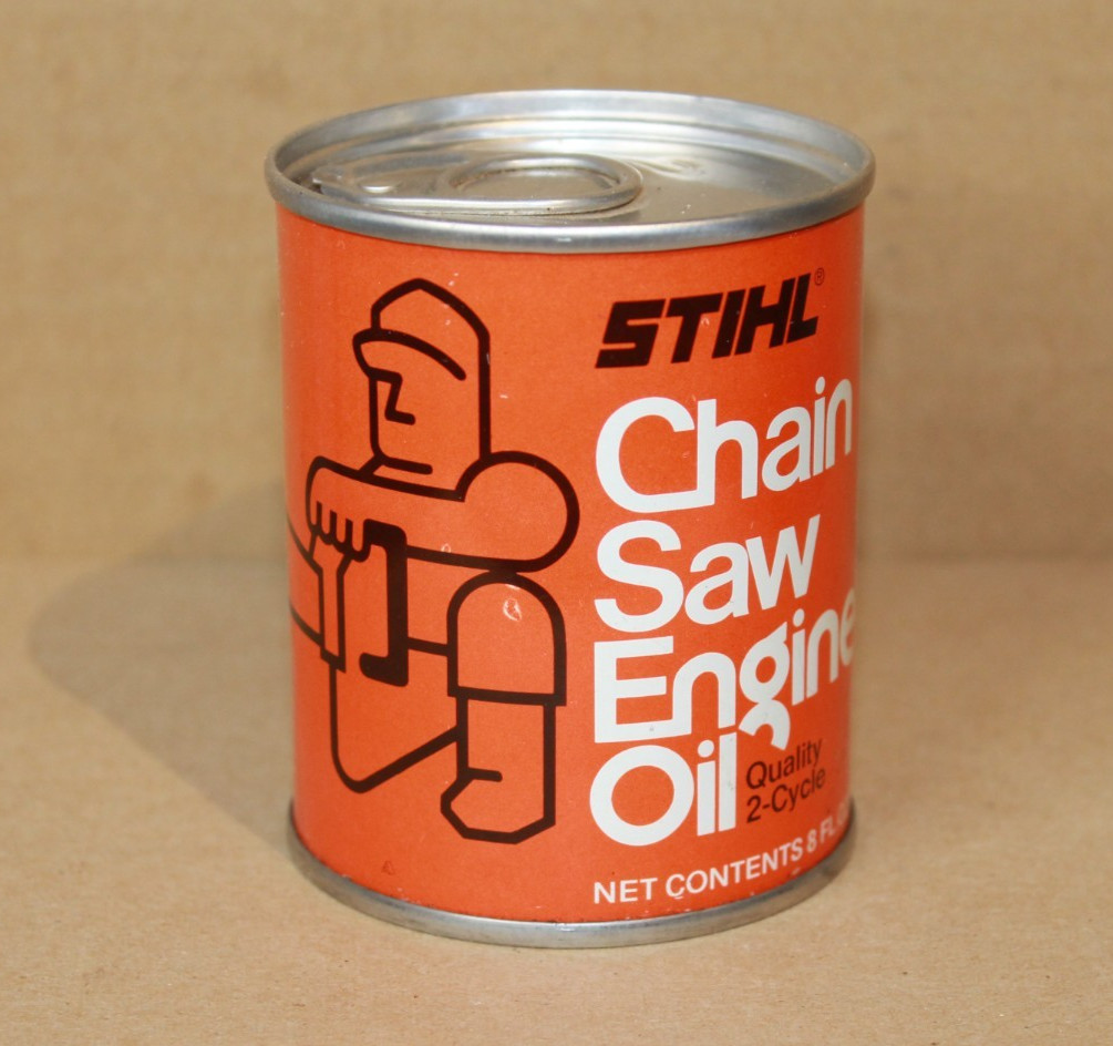 Vintage Stihl Chain Saw Oil Can    Full