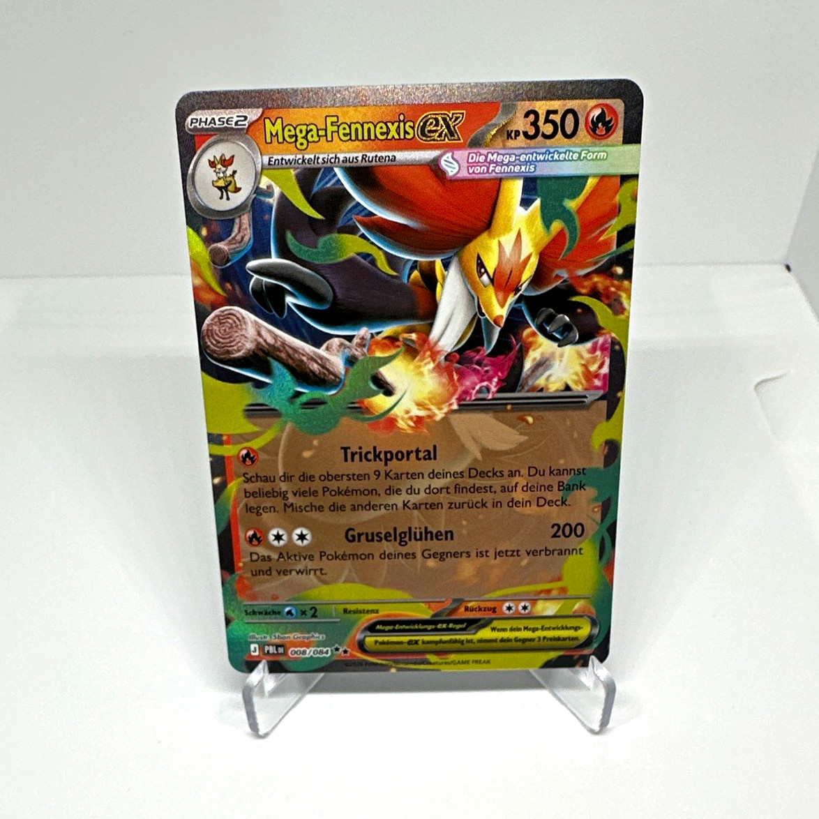 Pokemon TCG Mega-Fennexis EX 108/106 Holo German 350 KP Mega Standard