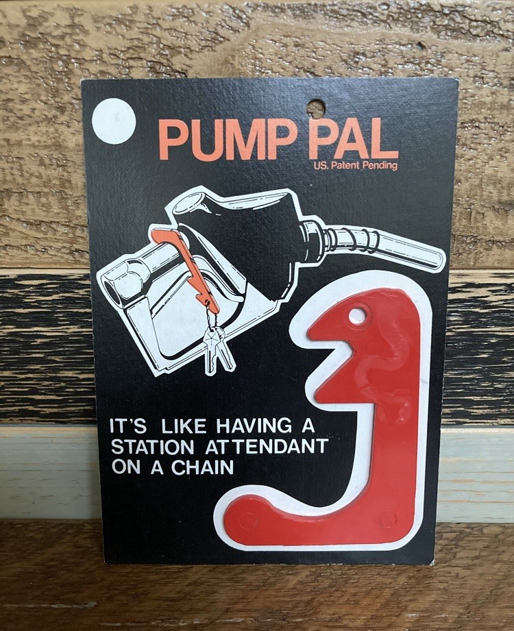 Vintage 70s 80s Pump Pal NOS Key Chain Gas Pump Holder Hands-Free Oil Automotive