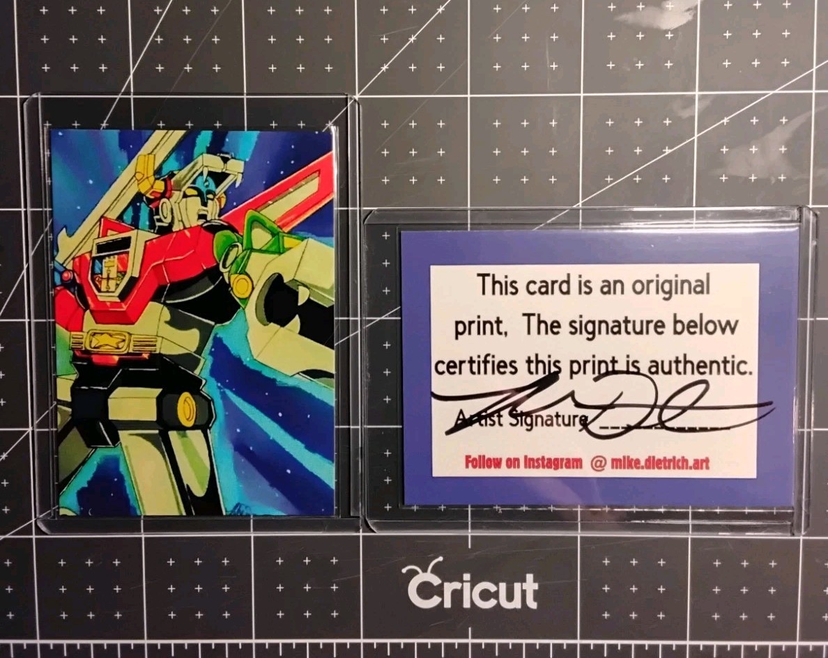 VOLTRON LEGENDARY DEFENDER Voltron Defender Of Universe Custom Sketch Card Print