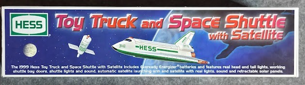 Hess Trucks 1999 Toy Truck and Space Shuttle with Satellite New in Box