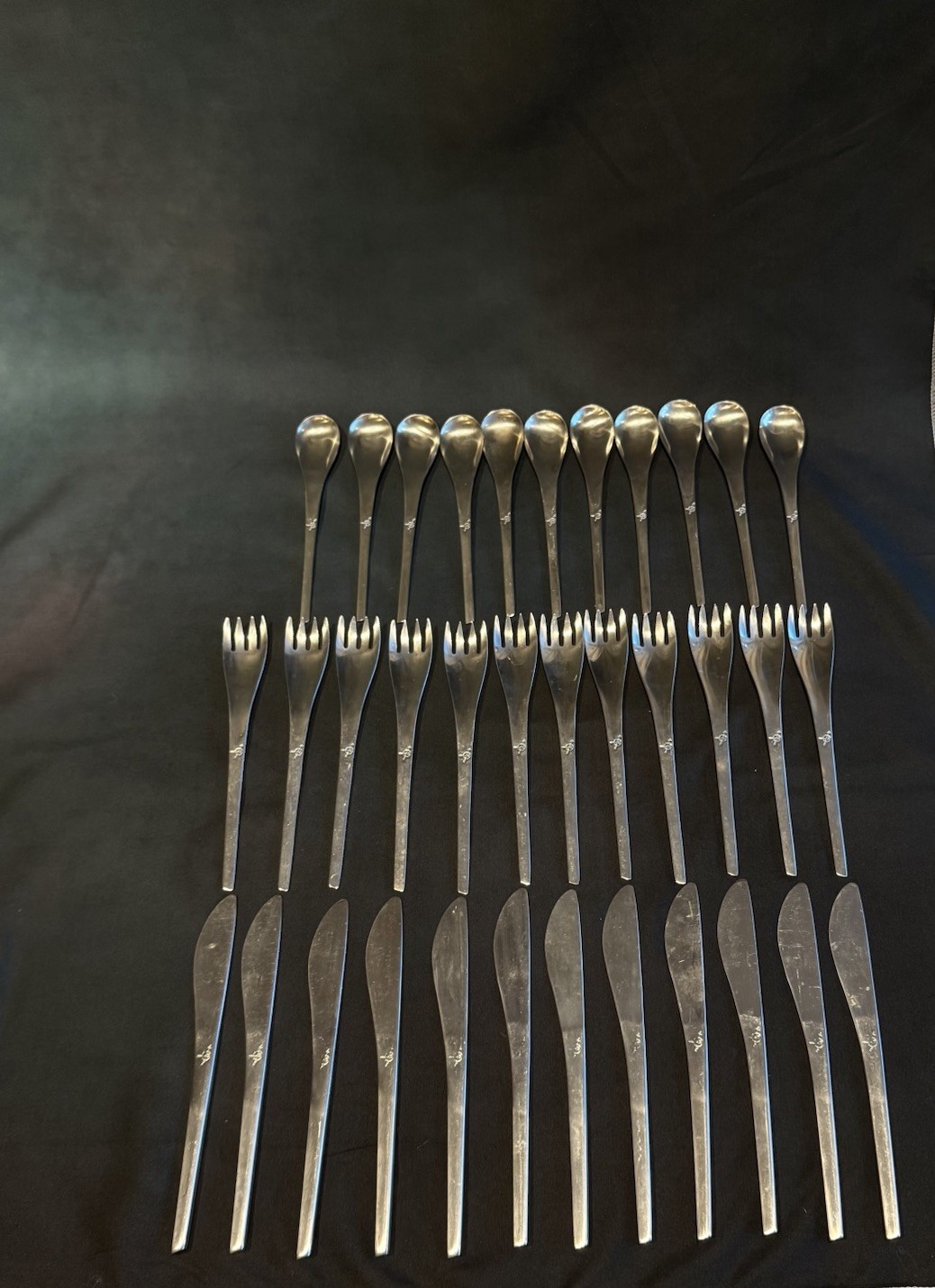 Vintage Eastern Airlines 35 Pc Flatware Set International Stainless Aviation MCM