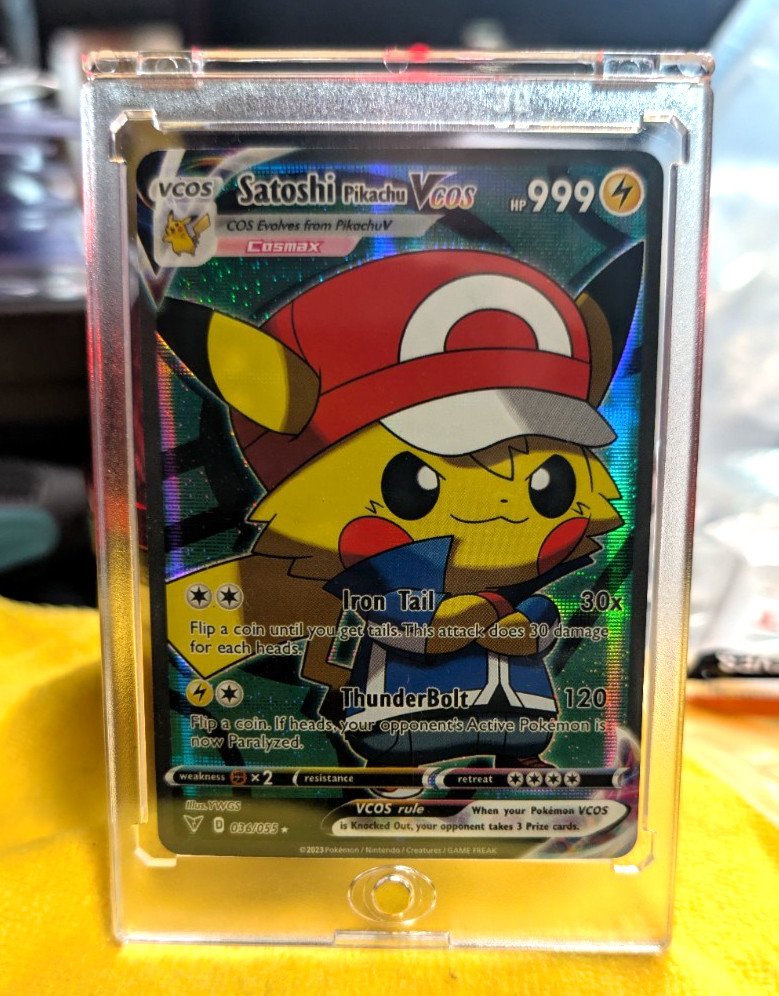 Satoshi Pikachu Poncho - Pokémon - VCOS Pokemon Fan Art Holo Cosplay