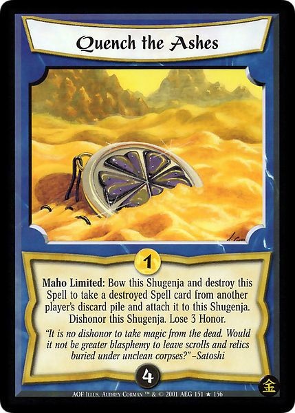 Quench the Ashes - An Oni\'s Fury - Legend of the Five Rings CCG