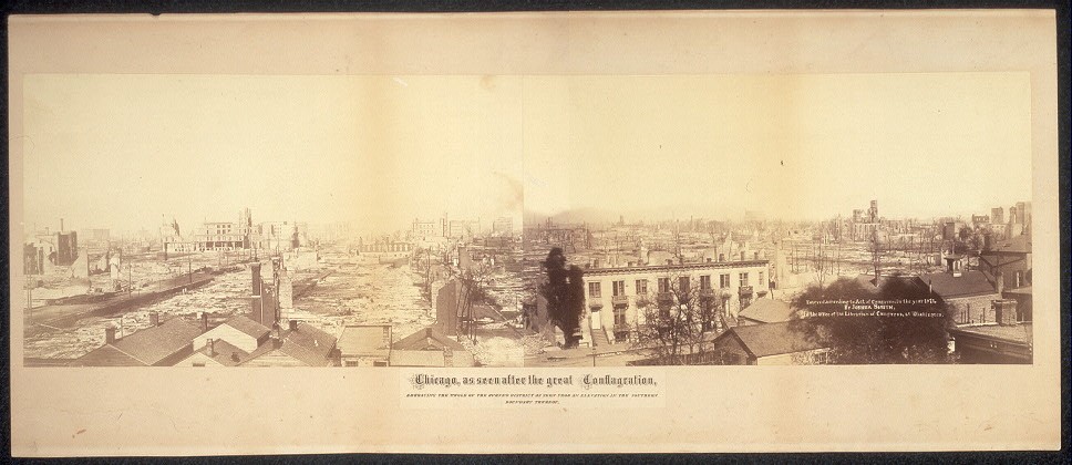 Photo:Chicago IL 1871 Great Fire Burned District Panorama
