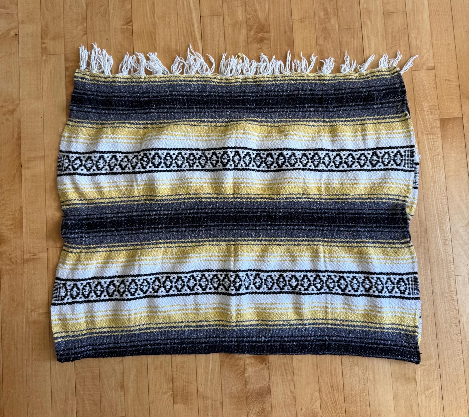 Vintage Frank's Textiles Baja Blanket 