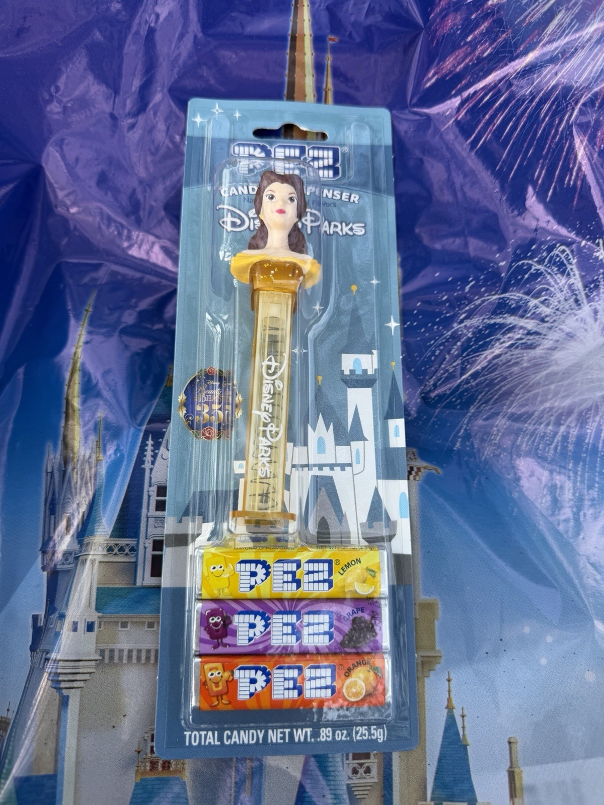 Disney Parks 2026 Belle Beauty And The Beast 35th Anniversary Pez Dispenser NEW