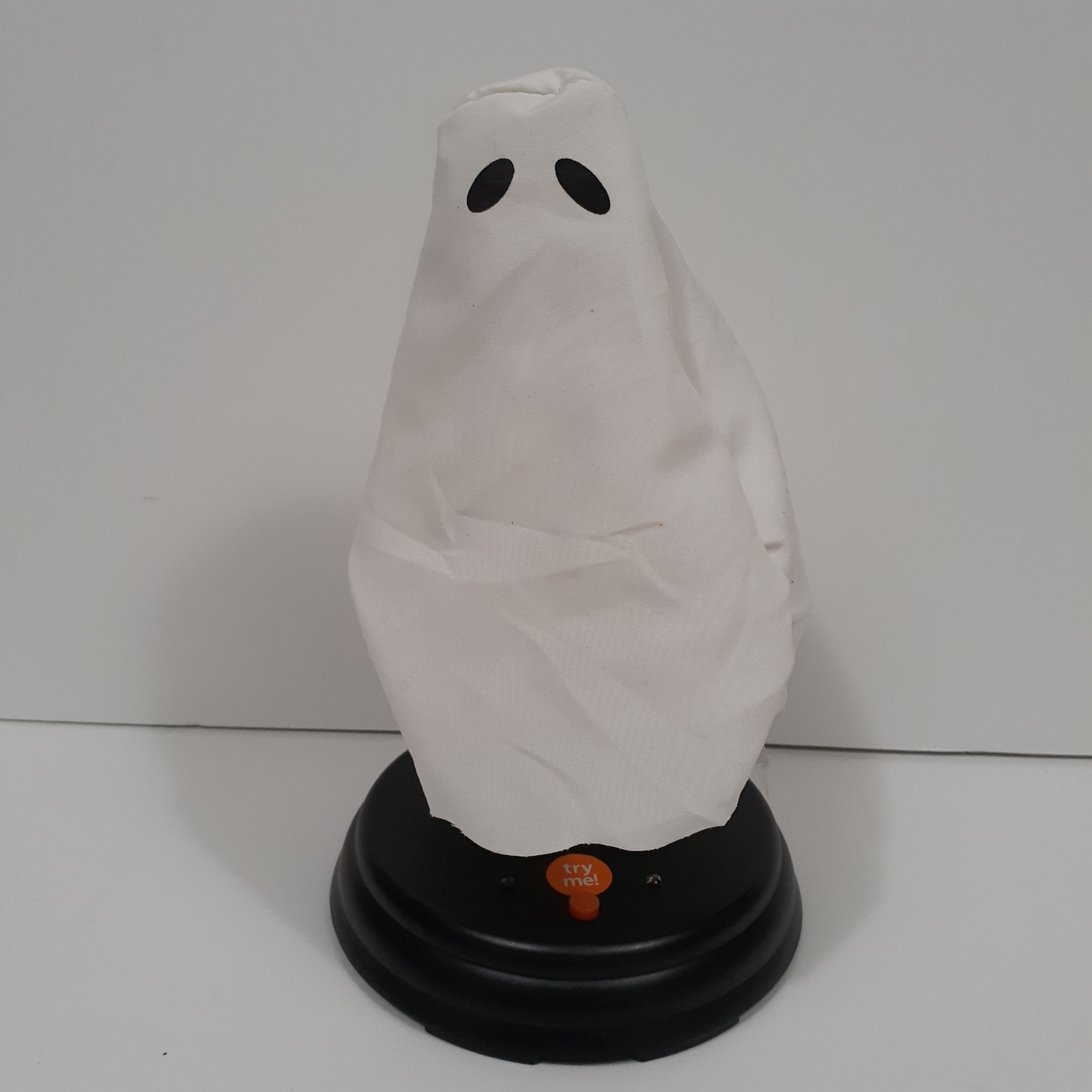 GEMMY Halloween Animated Grave Raver White Ghost Dances Sings and Lights up