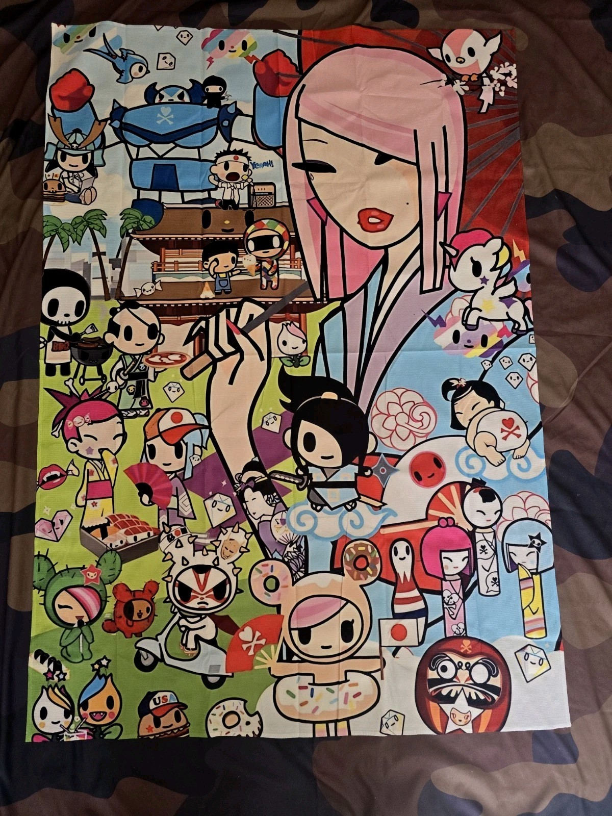 Tokidoki TKDK LRG 50in X 34in Banner Tapestry Wall Art Hardware Inc. ****