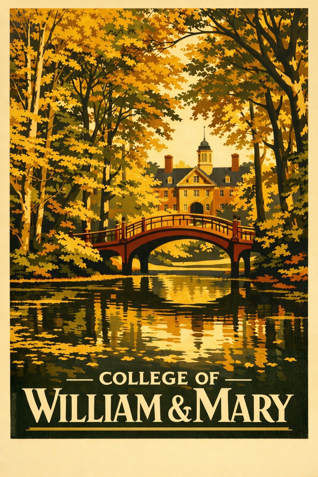 🎓 College of William & Mary Poster - 24x36” Premium Matte Paper 200gsm