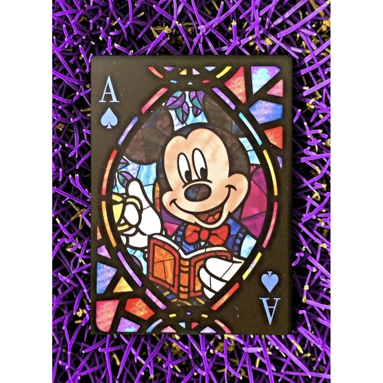 Mickey Mouse DISNEY STAINED GLASS Disney 100 Tenyo JAPAN