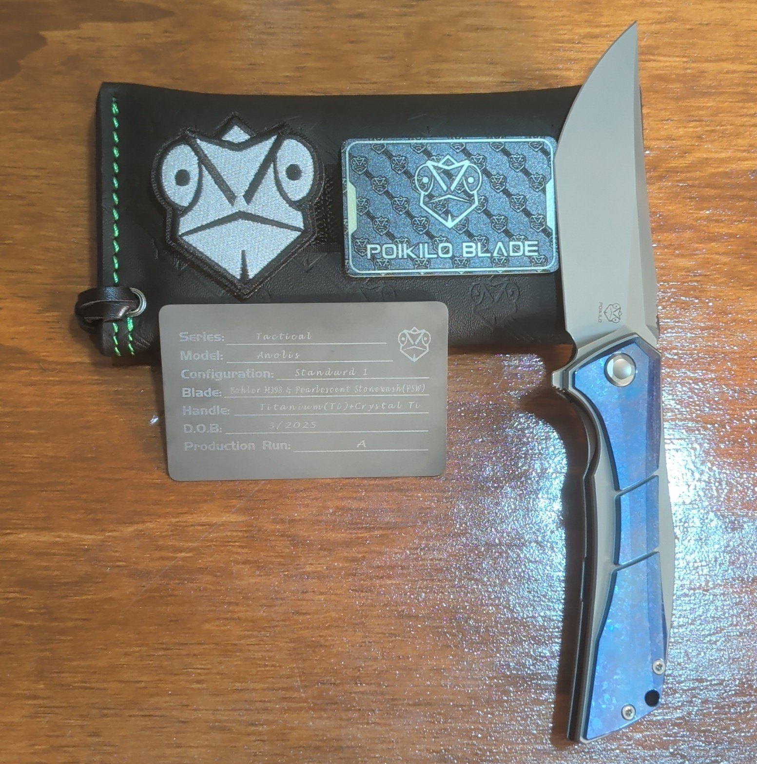 Poikilo Blade Anolis Pocketknife Bohler M398 PKBANOLIS1