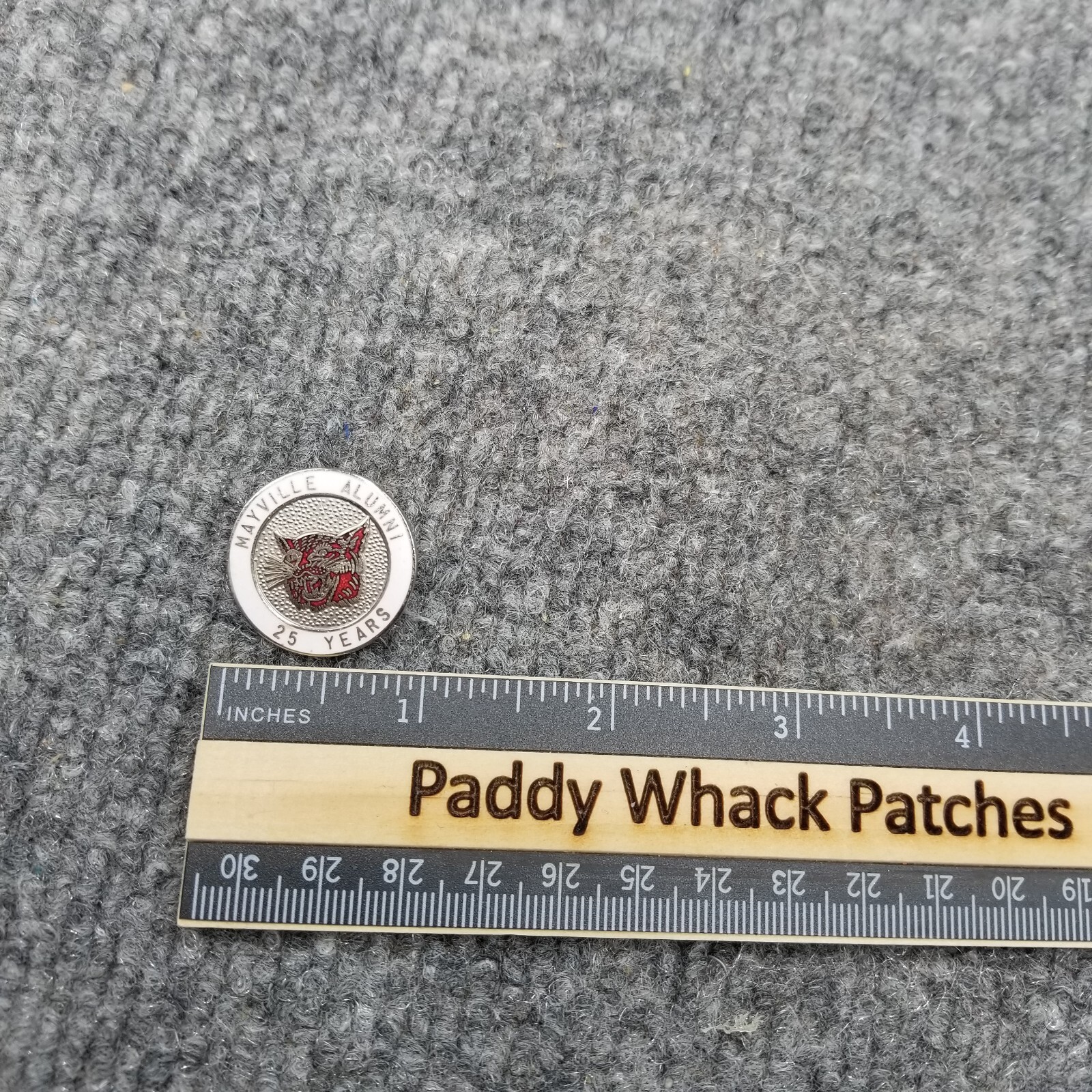 Vintage Mayville Alumni 25 Years Lapel Pin Wildcats