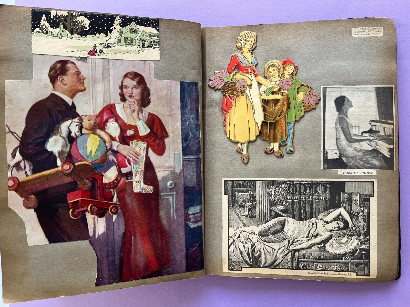 1930's BRITISH scrapbook AMAZING curation GARBO T.E Lawrence WWI Royalty vintage
