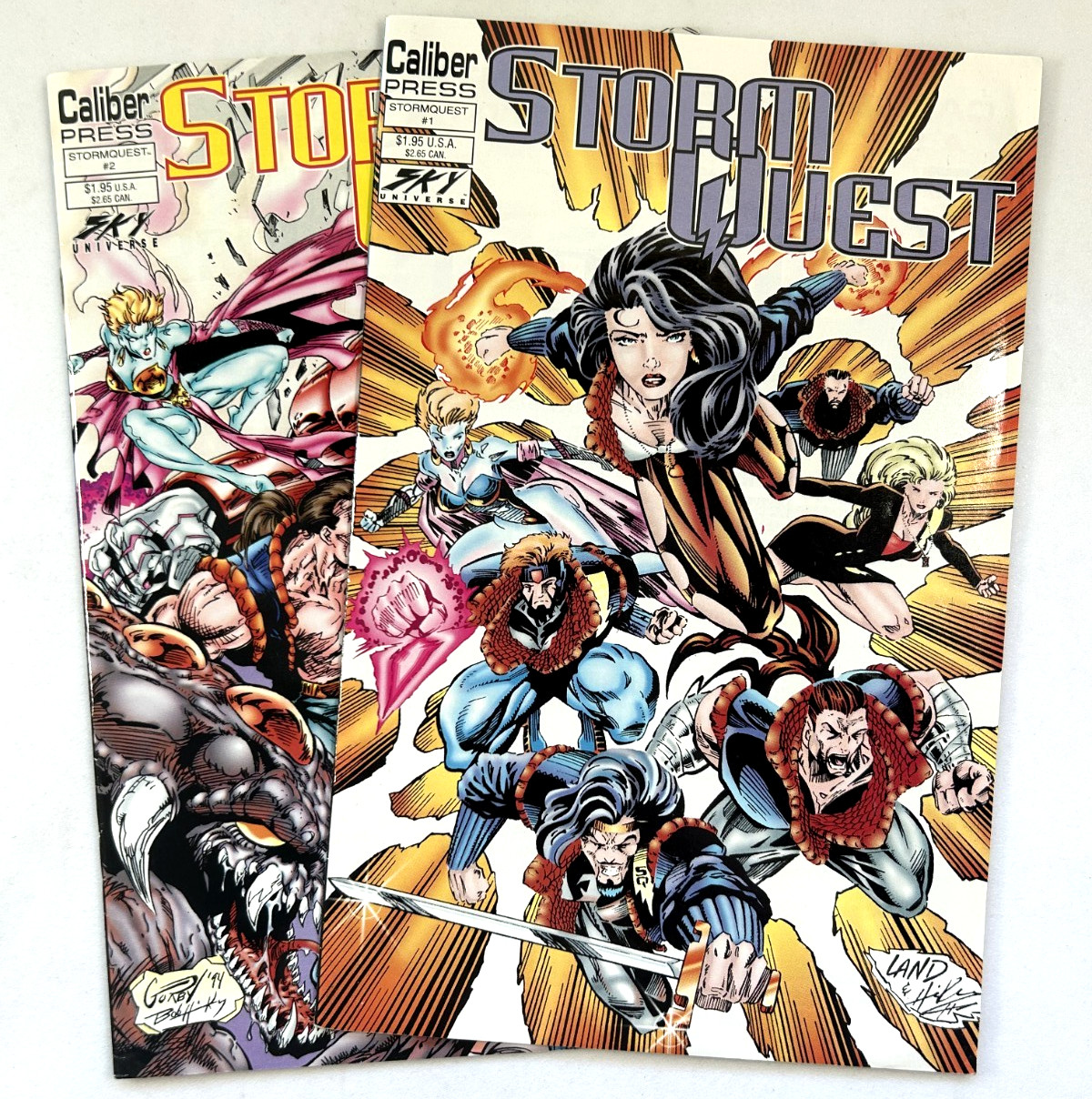 Caliber STORM QUEST (1994) #1 2 GREG LAND (VF to VF/NM) Ships FREE