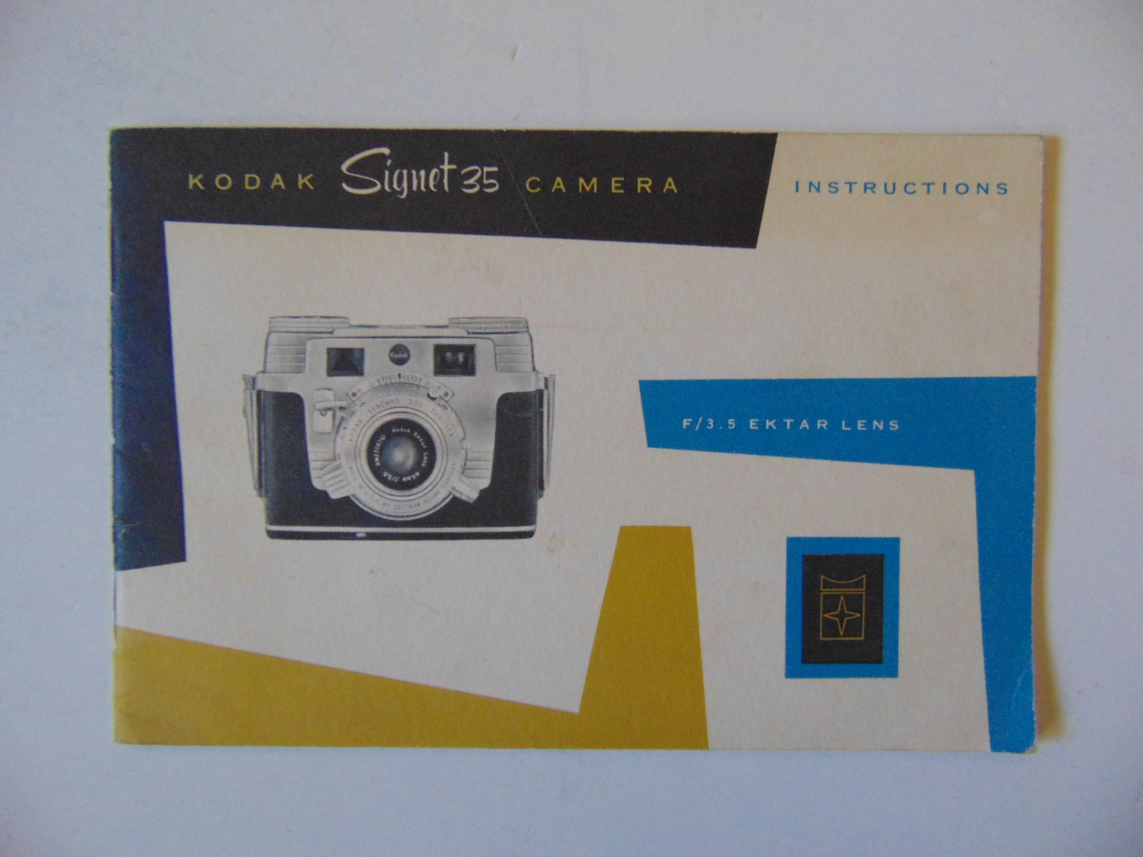Vintage 1954 Kodak Signet 35 Camera Instructions