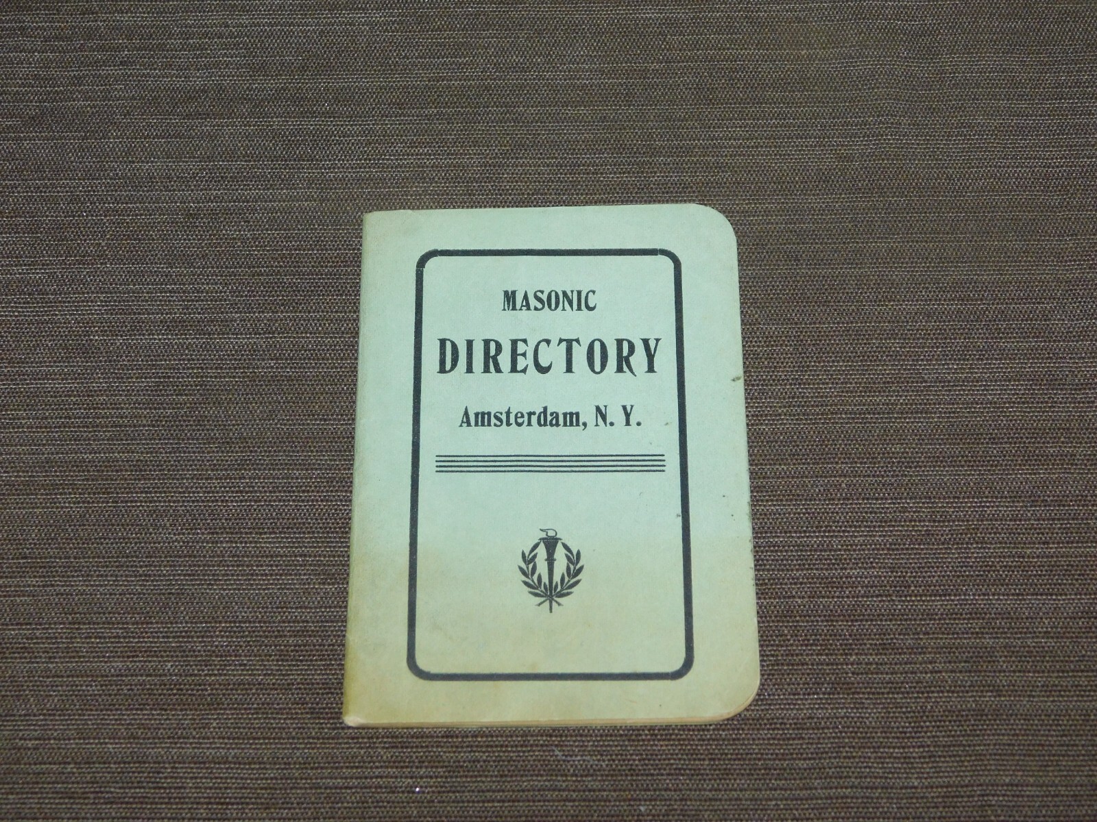 VINTAGE 1904 MASONIC DIRECTORY AMSTERDAM NY