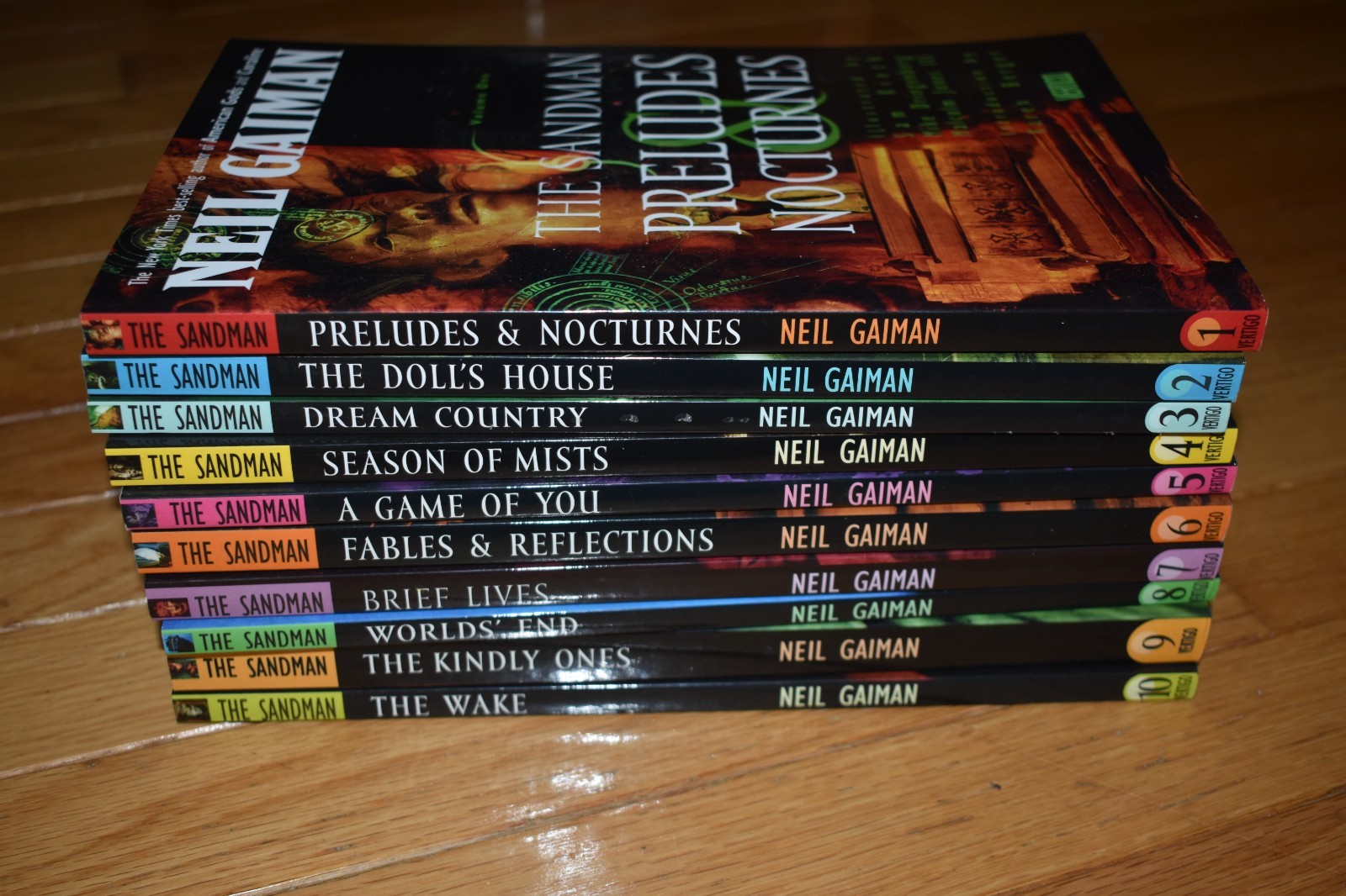 The Sandman Vols 1-10 Complete Set Vertigo TPS Neil Gaiman-Near Mint/NM