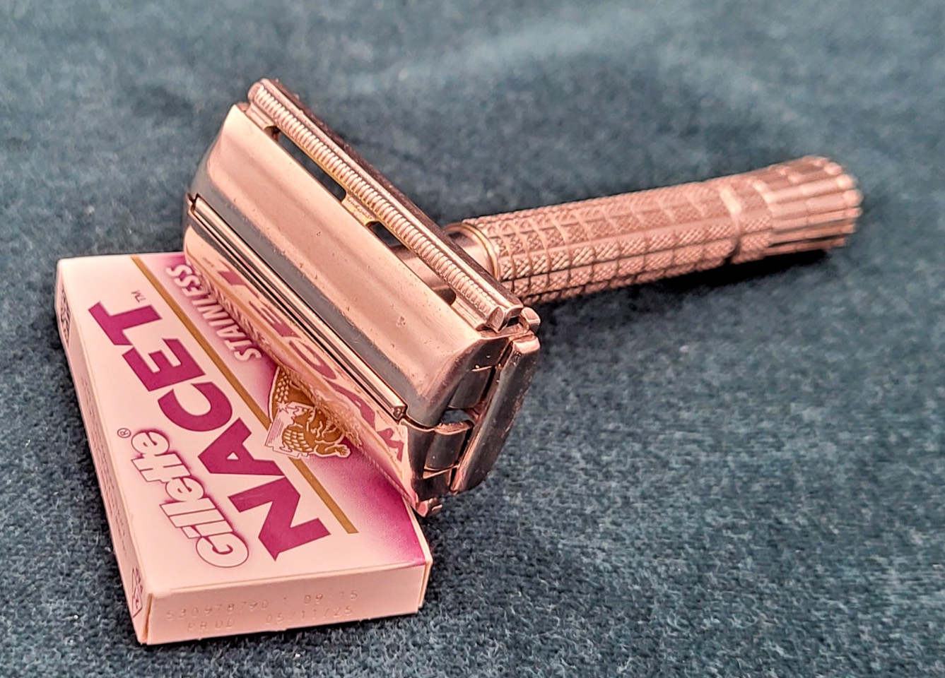 Gillette Flare Tip Super Speed Z2 (1954) Clean = Vintage TTO DE Safety Razor
