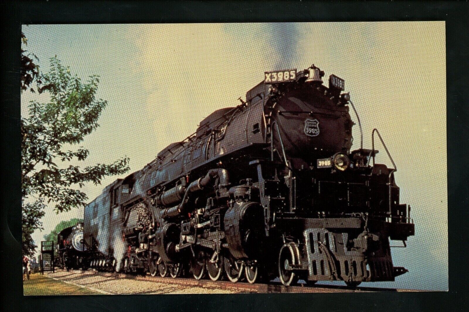 Train Railroad postcard Union Pacific #3985 Challenger Class coal MJ335