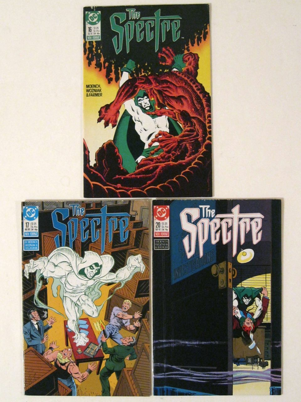 The SPECTRE #16 17 & 20 (July - November 1988) Copper-Age DC Comics