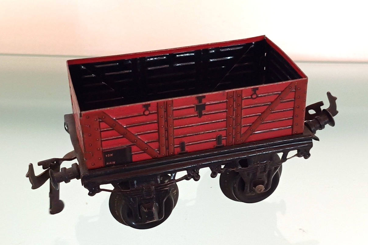 GBN Bavaria Bing Werke Tin Freight Cart, 1930s Game