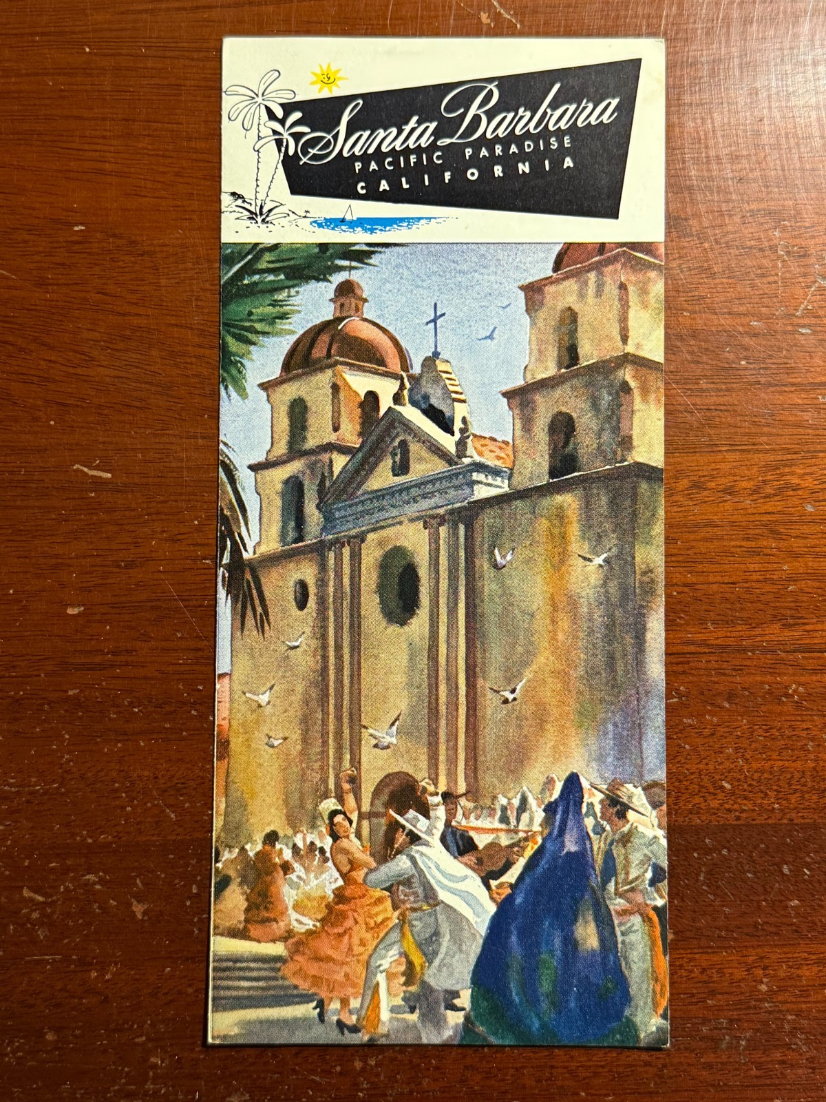 Santa Barbara Pacific Paradise California Vtg Brochure