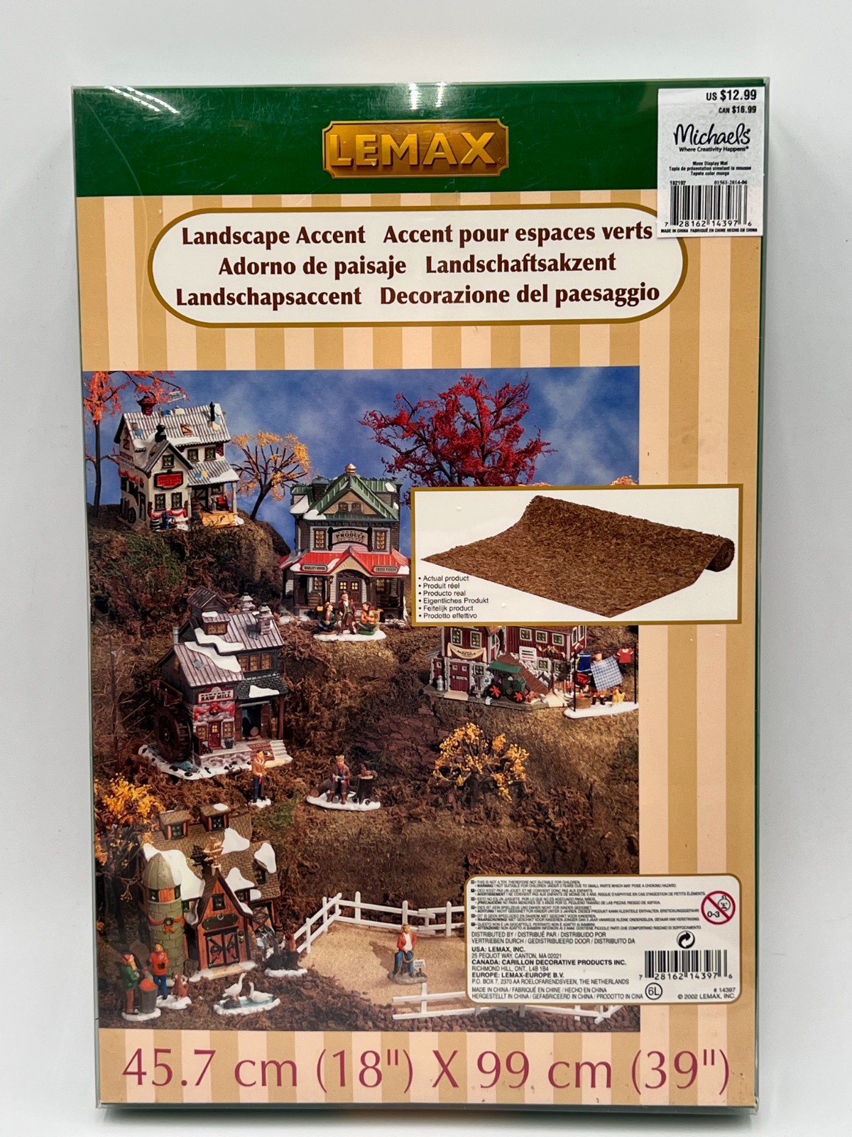 Lemax 14397 Moss Display Mat Landscape Accent 18\