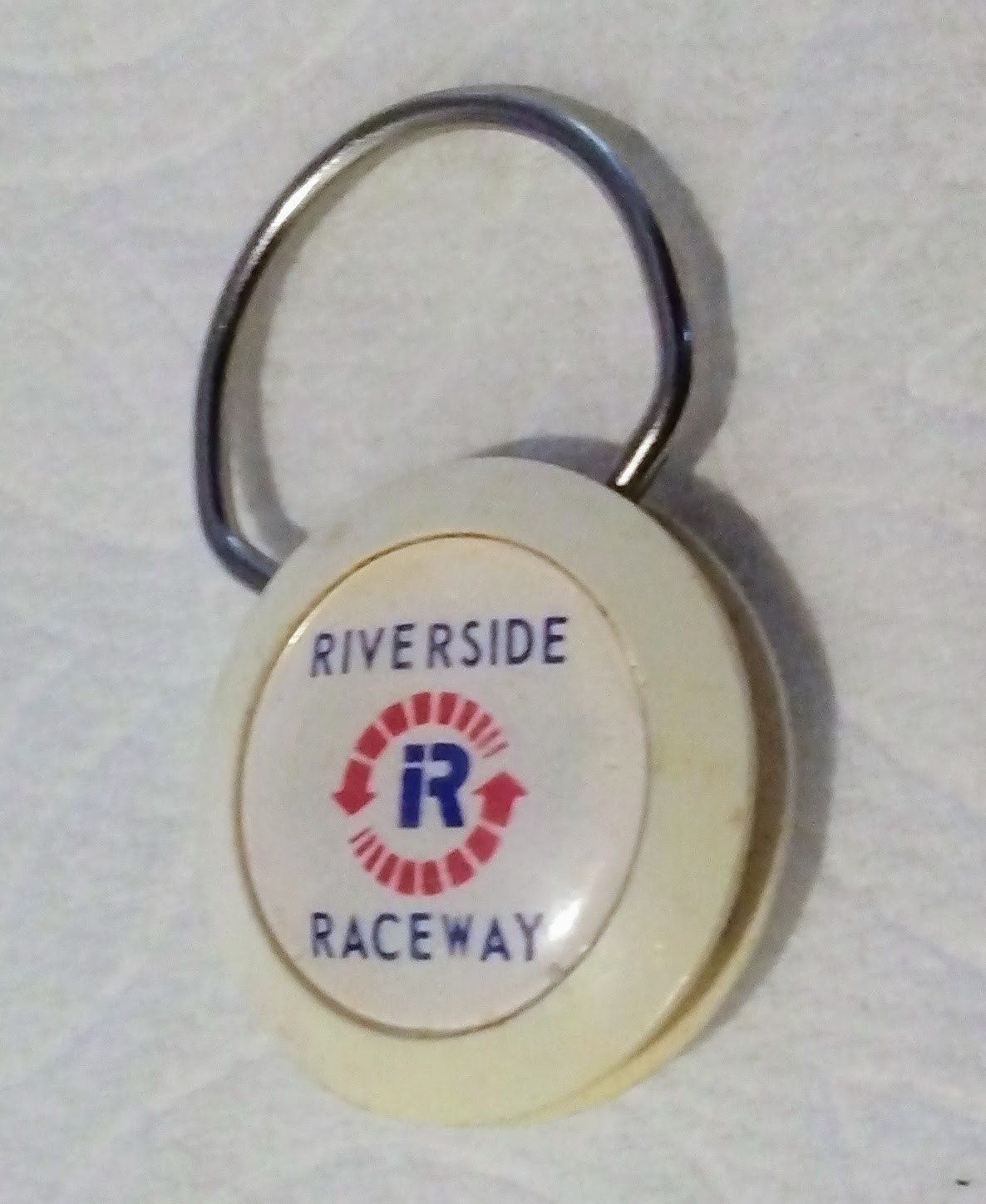 Vintage Riverside Raceway California Keychain / Raincross Square Convention Cen