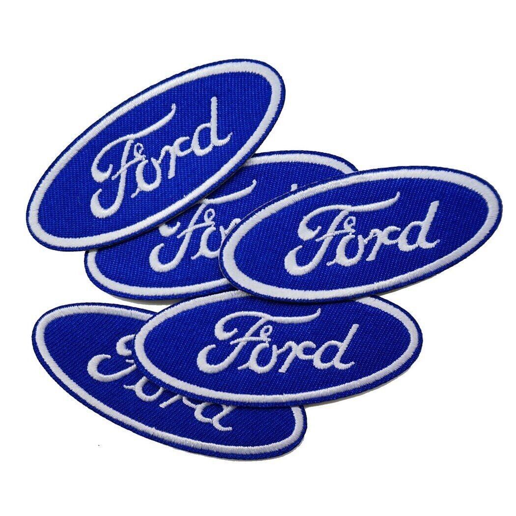 Set of 5 Ford Patch  Iron On - Sew On  Patch  High Quality  Fast Shipping w/Trk#