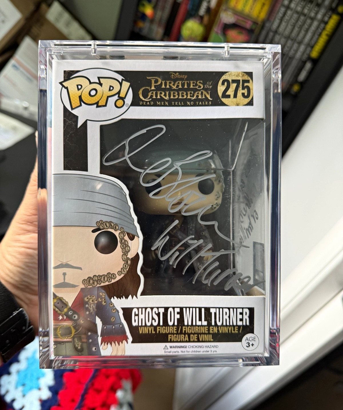 Funko Signed Orlando Bloom Pirates of the Caribbean Ghost Will Turner C141001