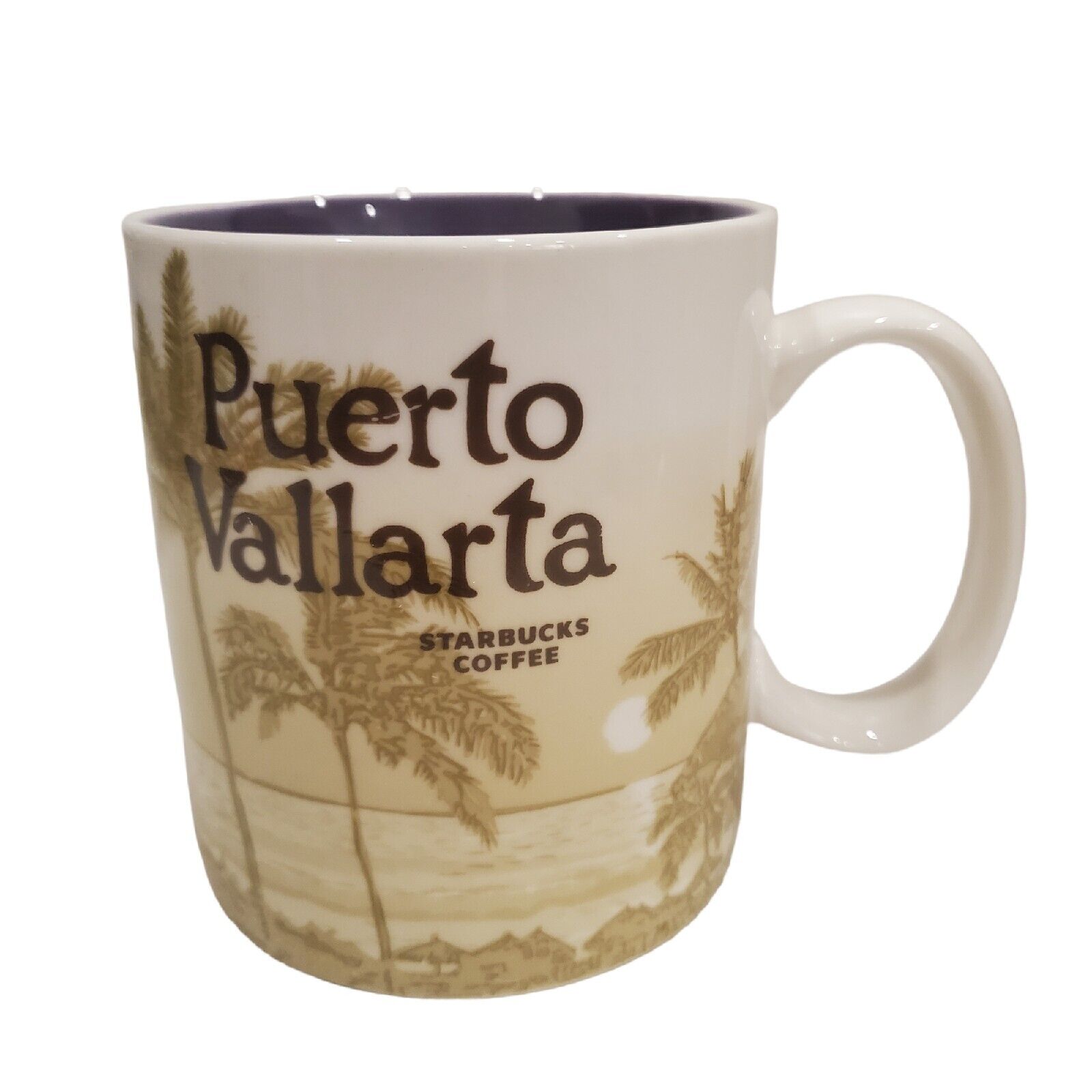 Starbucks Coffee 2016 16oz Purple Puerto Vallarta Collectible Mug