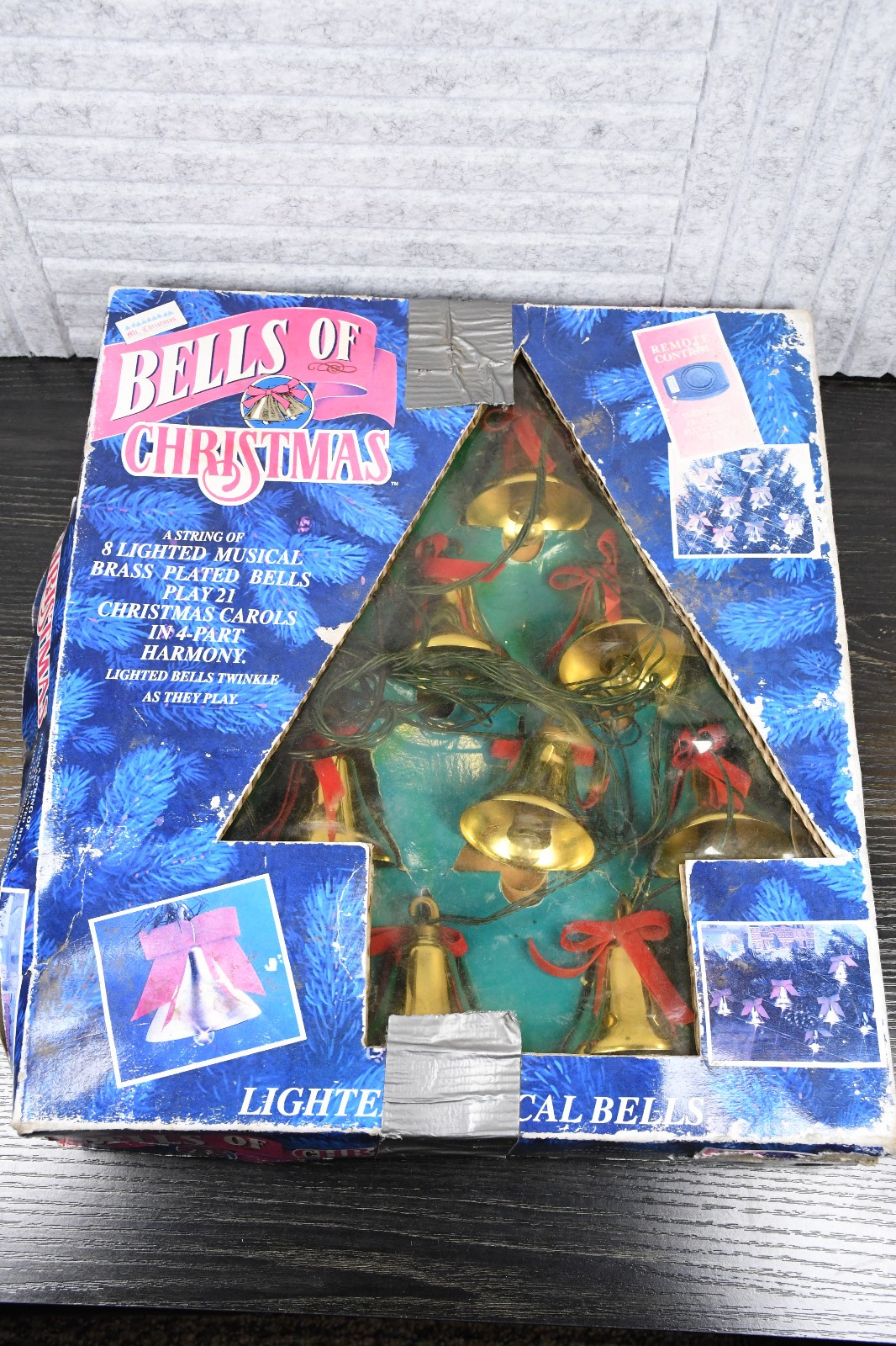 VINTAGE 1992 Mr Christmas Bells of Christmas Brass Bell - Tested Works