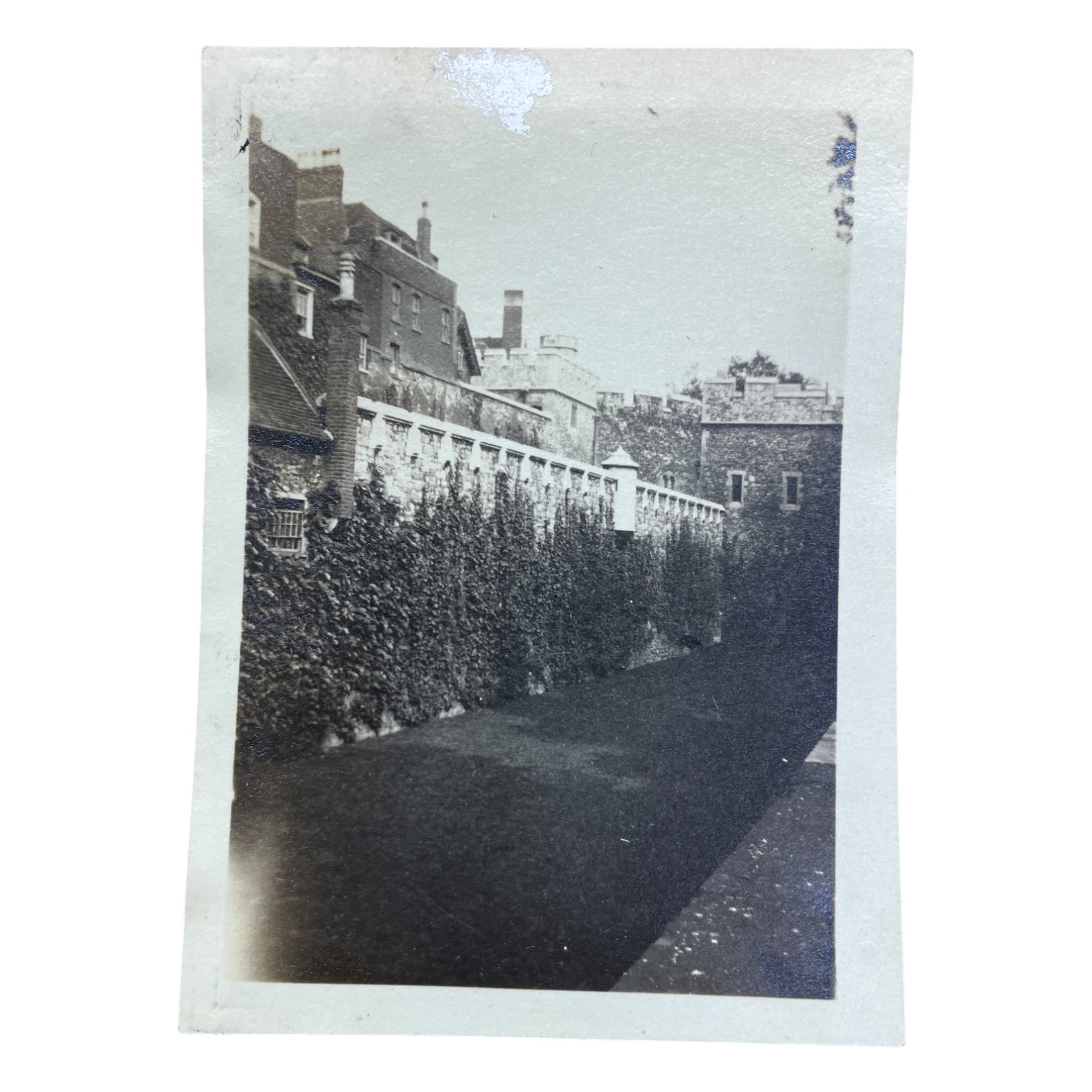 Vtg 1920s London Tower Inner Wall Courtyard England Historic Snapshot