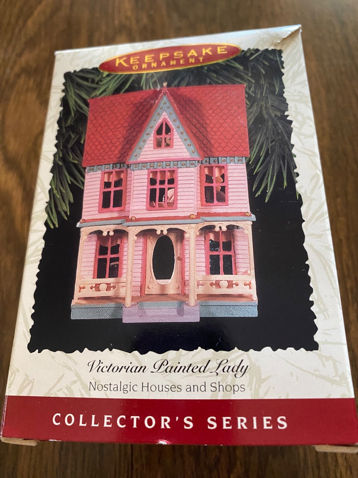 1996 HALLMARK ORNAMENT - VICTORIAN PAINTED LADY FROM NOSTALGIC HOUSE & SHOPS